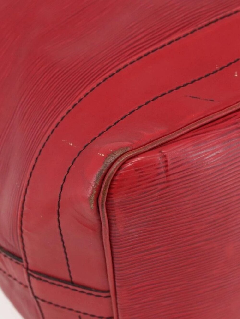 LOUIS VUITTON Epi Noe Shoulder Bag Red M44007 LV Auth 170172 - Picture 4 of 16